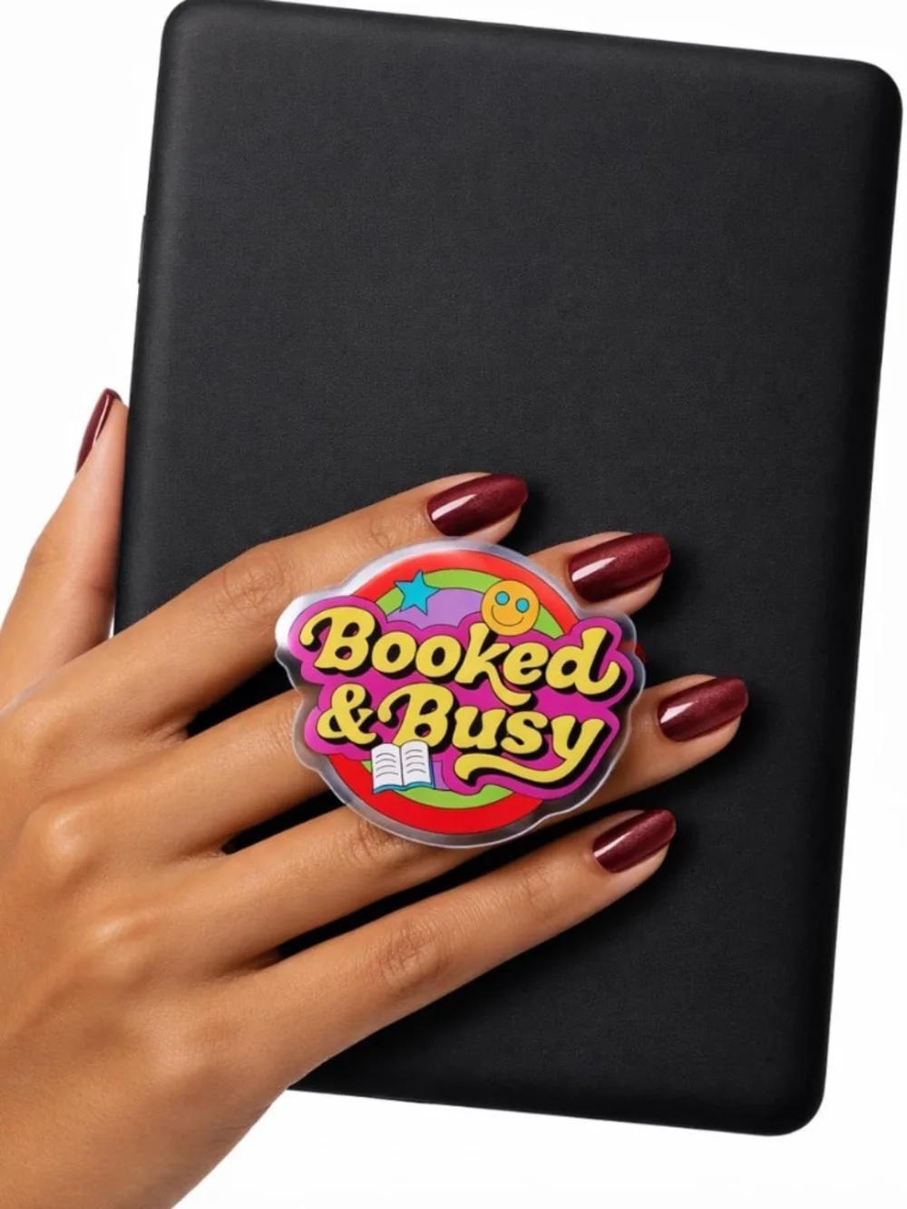 NWT Booked & Busy Kindle Grip Magnetic E-Reader Holder